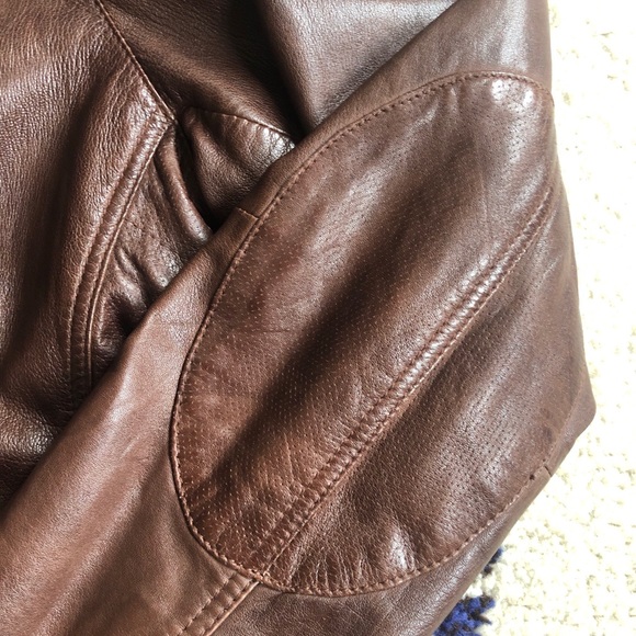 Massimo Dutti Men’s Brown Nappa Leather Jacket - Picture 4 of 8